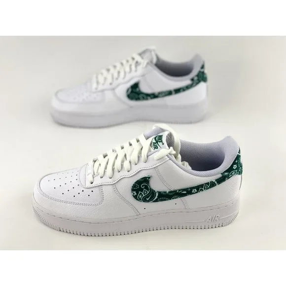 Nike Air Force 1 Low 07 Green Paisley Women's 11.5 / Men's 10 Sneakers B-Grade - Picture 3 of 12
